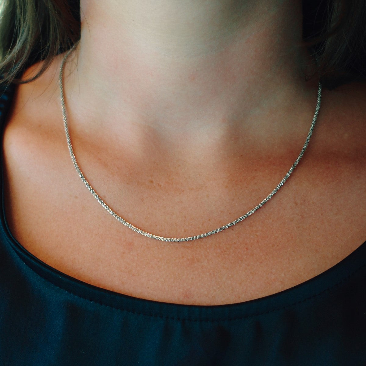 Damenkette aus 925 Silber mit kristallartigem Glanz – ZILVOR Crystal Kette