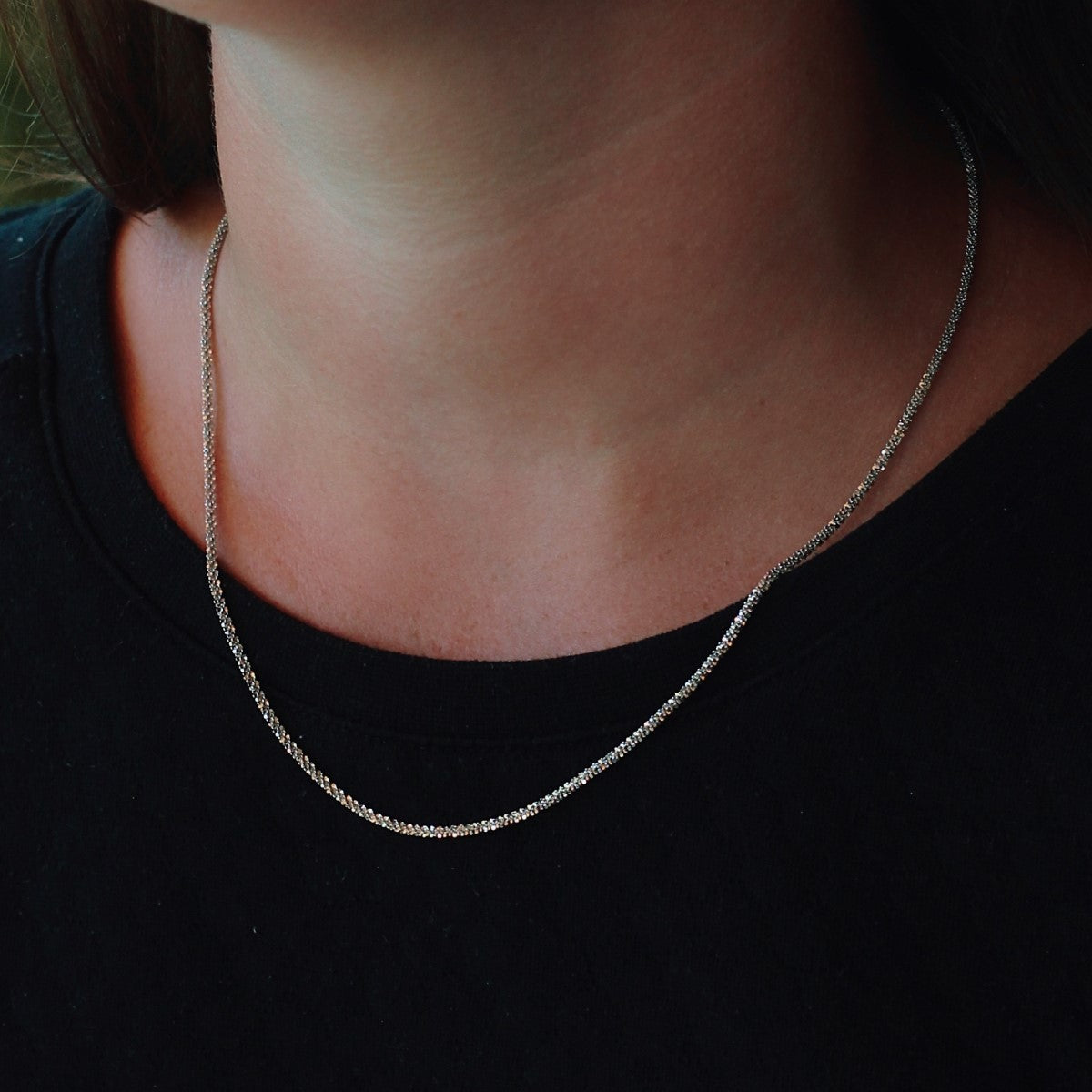 Damenkette aus 925 Silber mit kristallartigem Glanz – ZILVOR Crystal Kette