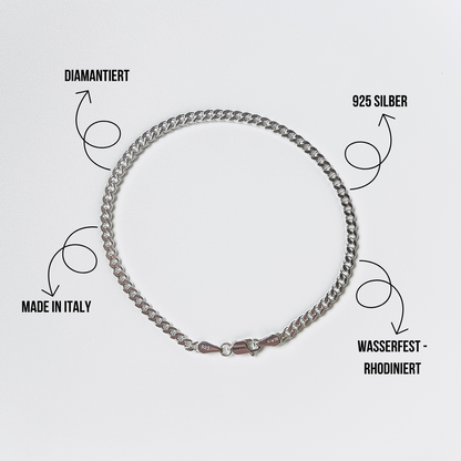 Cuban Armband - 925 Silber